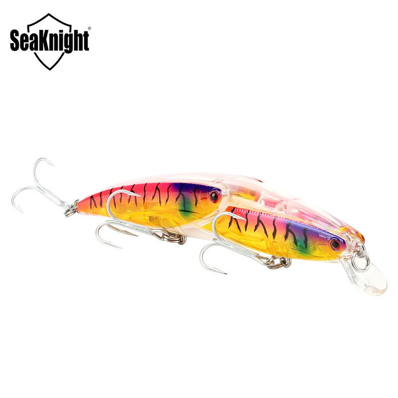 SeaKnight SK046 Minnow 25.5g 130mm 0-0.5M 1PC Isca de Pesca Flutuante com Ganchos Anticorrosão Isca Dura Wobbler ZFH1 SW