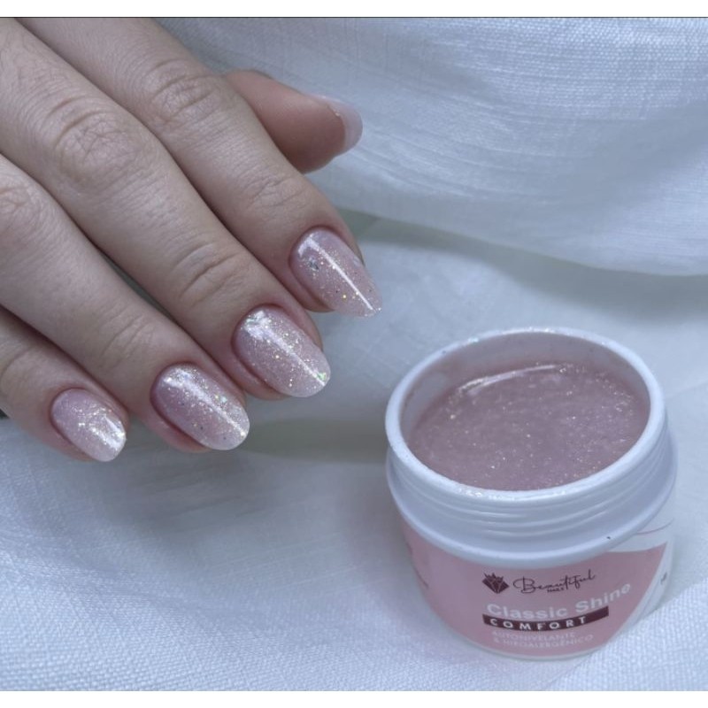 Gel Classic Shine 14g - Comfort - Beautiful Nails - gel construtor, alongamento de unhas, hard, glitter, unha artificial em Oferta na Shopee