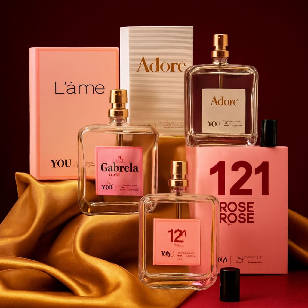 Kit Perfumes YOU Cosmetic Feminino 100ml Perfume Corporal Alta Fixação e Elegância Black Friday