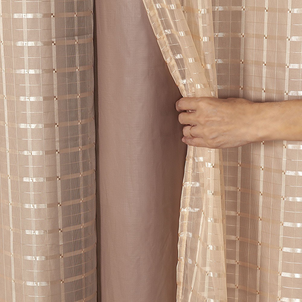 Cortina Blackout PVC com Voal 3,00 x 2,80 Corta Luz 100% Antialérgica