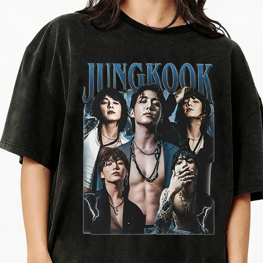 2026 Camiseta Feminina Masculina Estampa Bangtan Boys Bts Kpop Jungkook Taehyung Streetwear Novo