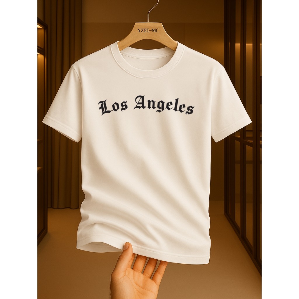 Camiseta Infantil Menino Menina Los Angeles 100% Algodão, Camiseta Adulto, Camiseta Estilosa