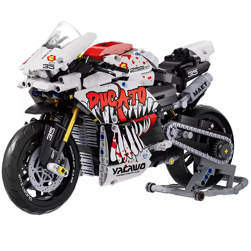 Moto Esportiva 1:10 Blocos De Montar 883 Peças Ducati Venom