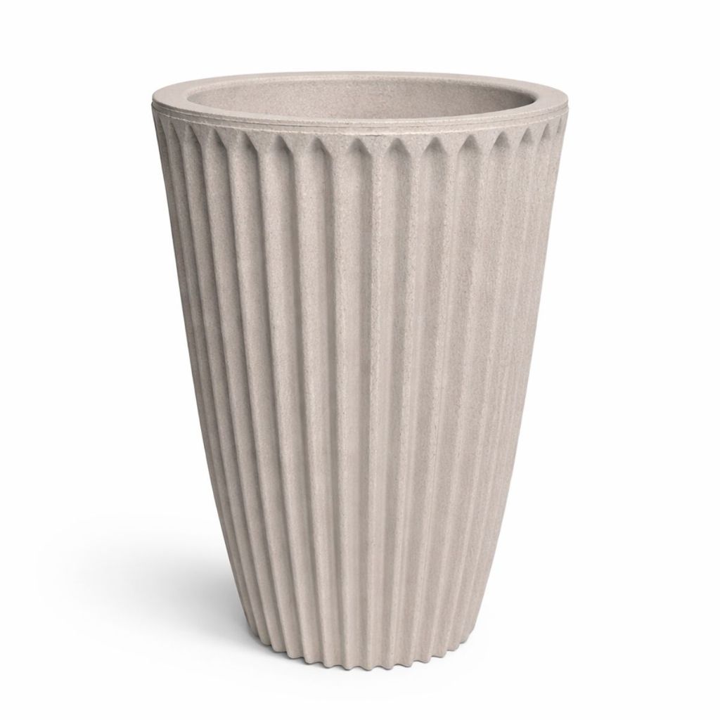 Vaso Planta Coluna Romana Polietileno Jardim Varanda Luxo 3D