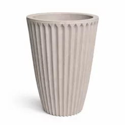 Vaso Planta Coluna Romana Polietileno Jardim Varanda Luxo 3D