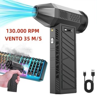 Mini Ventilador de Jato  ALTA POTÊNCIA TURBOFAN JET BLOWER 130000 RPM Recarregável em Oferta na Shopee
