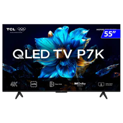 Smart TV TCL QLED 55 Polegadas 4K Comando de Voz 55P7K