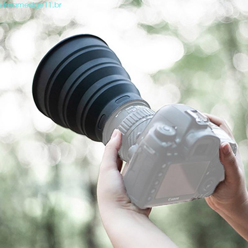 dreamedge11 Capa Lente Silicone Qualidade Para Câmeras 53-72mm 72-112mm Sombra Fornece Experiência Redução D