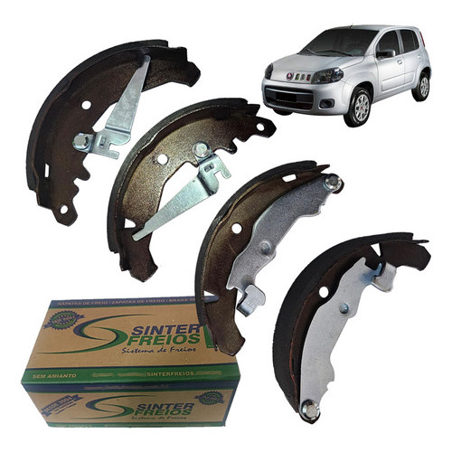 Sapata De Freio Uno 1.0 1.4 8v 2010 2011 2012 2013 2014 Flex