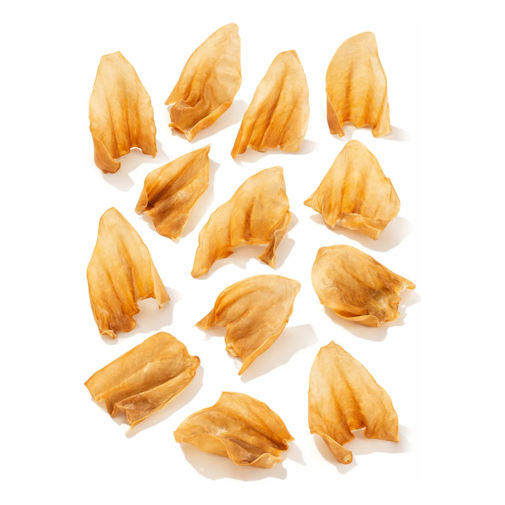 12 Unidades Orelha Bovina Para Cães Petisco 100% Natural Marrom