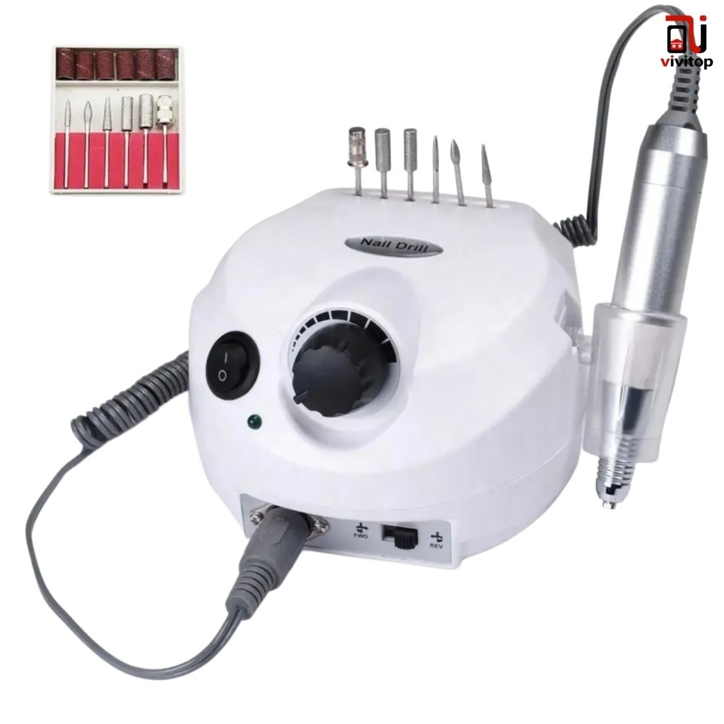 Lixadeira Motor 50.000RPM Nail Drill Professional para um Gel Bivolt 110V