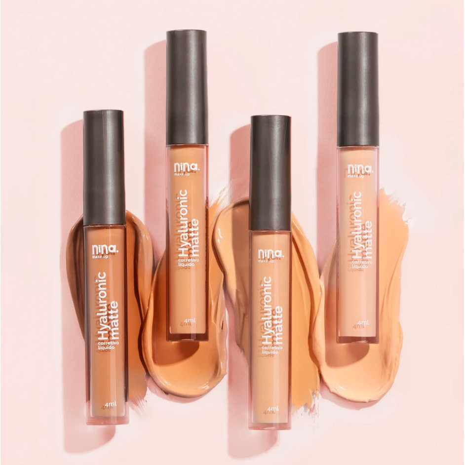 Corretivo Líquido Hyaluronic Matte 4ml - Nina Makeup