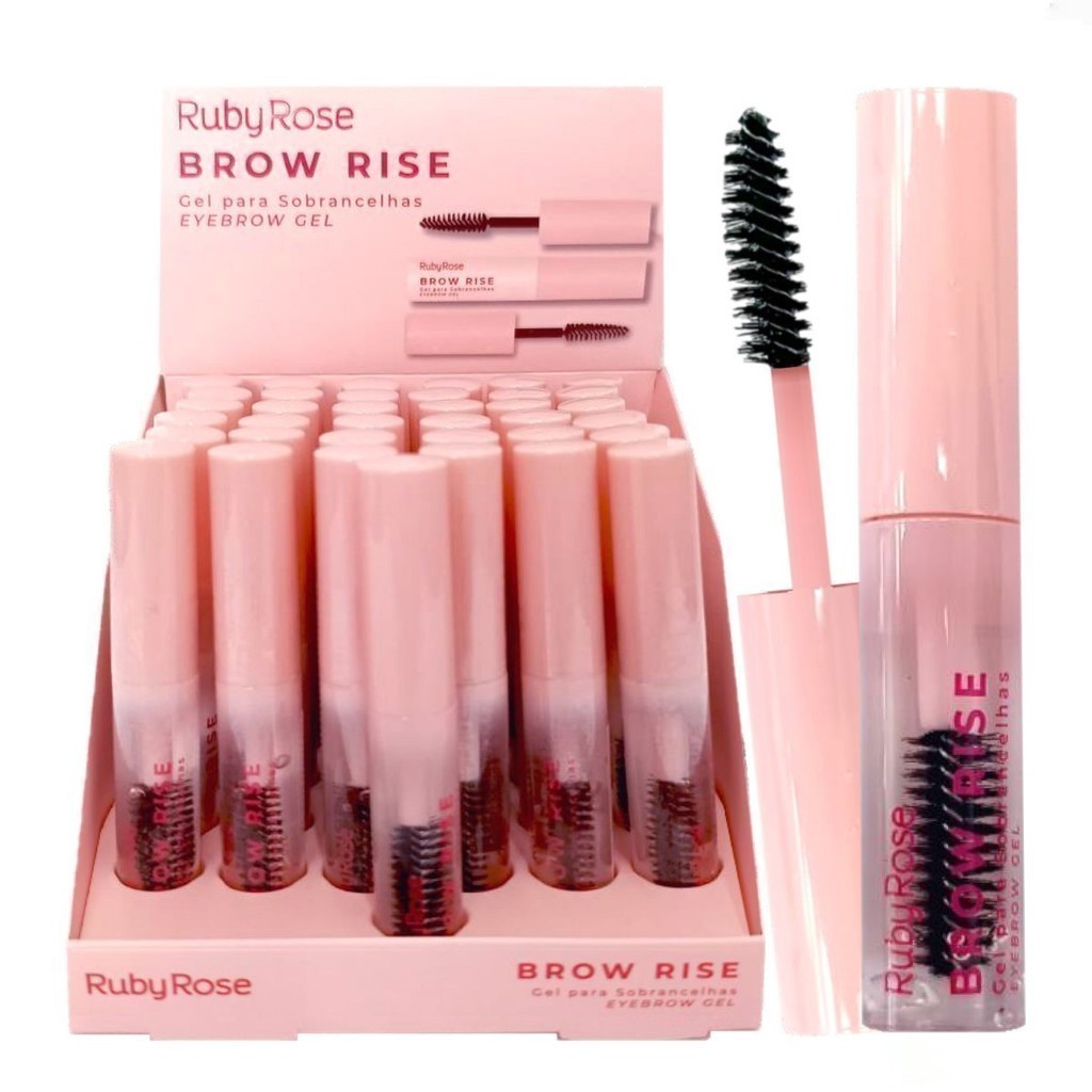 Caixa  Gel Sobrancelha Ruby Rose E2503-Define As Sobrancelhas/Fixa Sem Esfarelar/formula Suave
