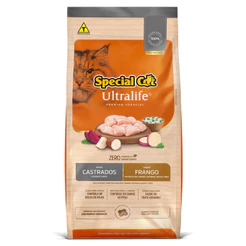 Ração Special Cat Ultralife Gatos Castrados 1kg Sabor Frango, Batata-Doce, Mandioca, Beterraba, Ervilha e Arroz