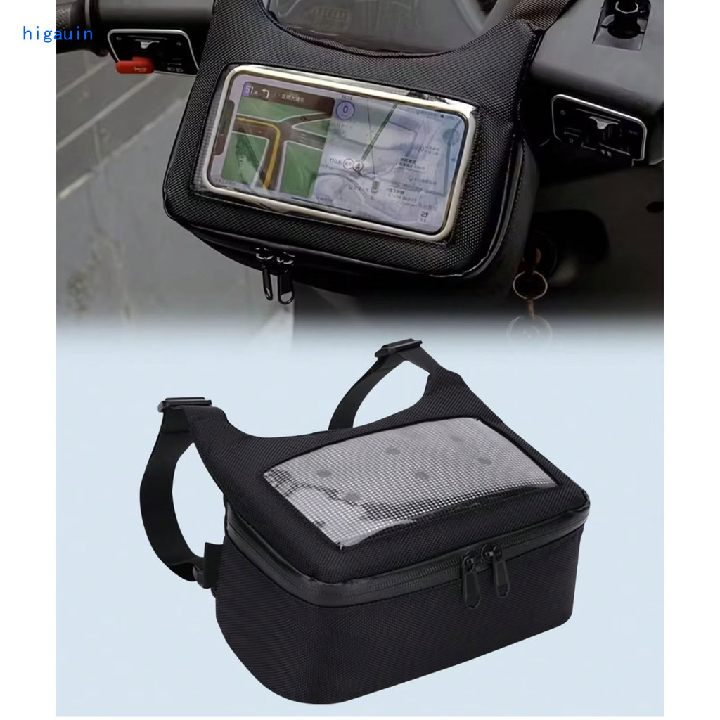HI À Prova D'água Para Guidão De Motocicleta , Painel Frontal , Bolsa , Tela Sensível Ao Toque Visual , Navegação , Tele