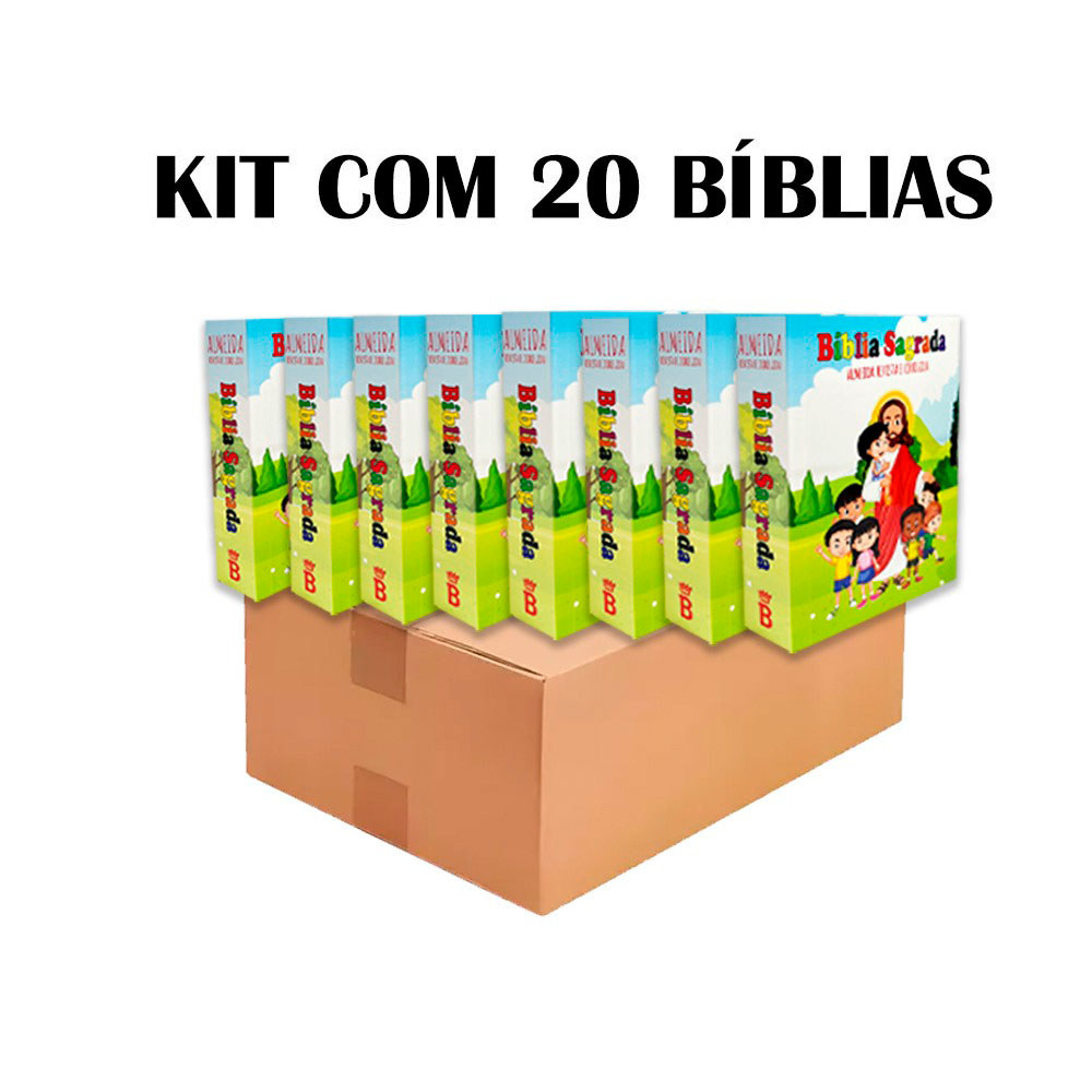 Kit 20 Bíblias - Brochura - Para Evangelização | ARC - João Ferreira de Almeida - Ed. Promessas - Infantil em Oferta na Shopee