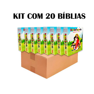 Kit 20 Bíblias - Brochura - Para Evangelização | ARC - João Ferreira de Almeida - Ed. Promessas - Infantil em Oferta na Shopee