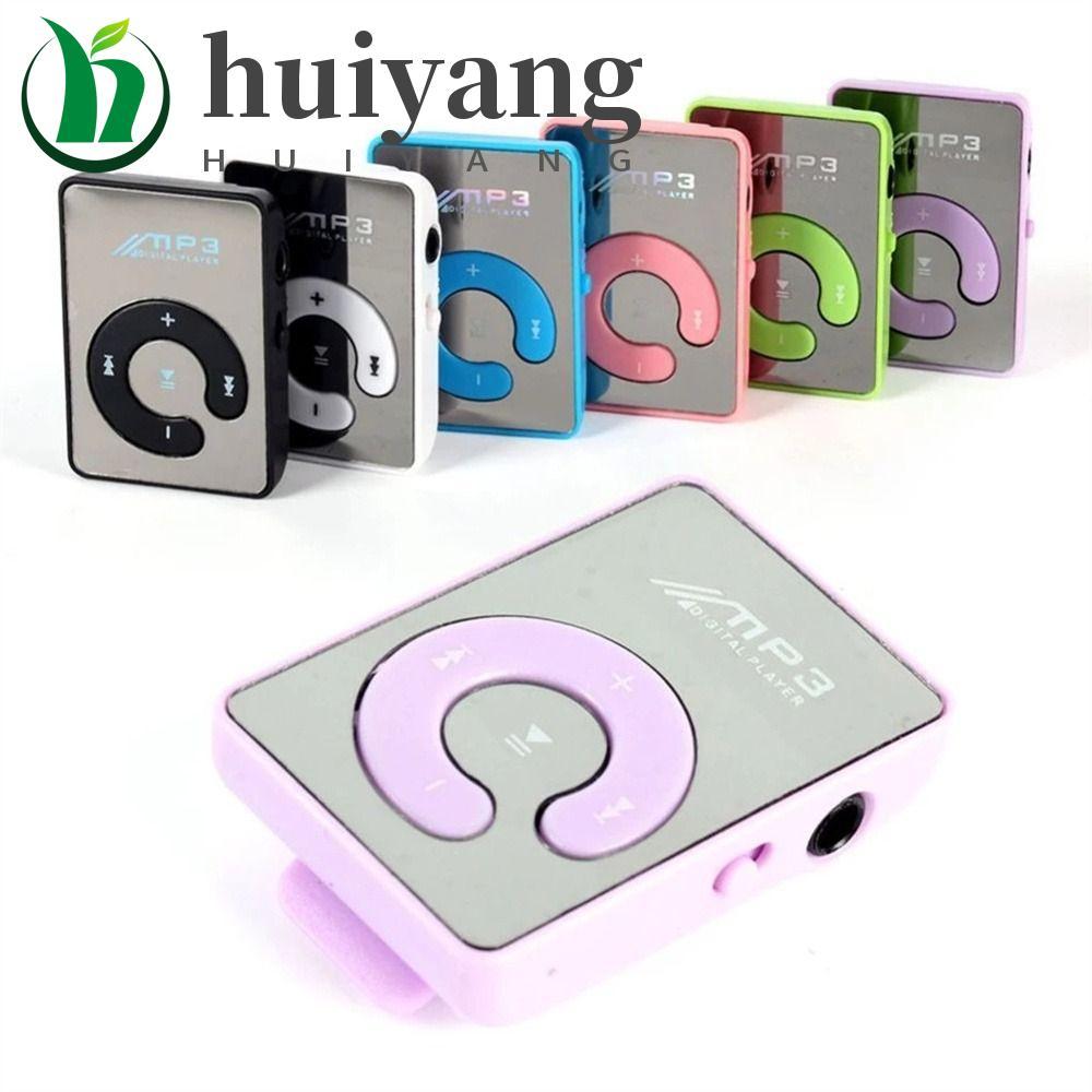 HUIYANG Mp3 Leitor De Música Portátil Ultra Fino Media Player Walkman Mini Espelho Clipe Esportes Correndo
