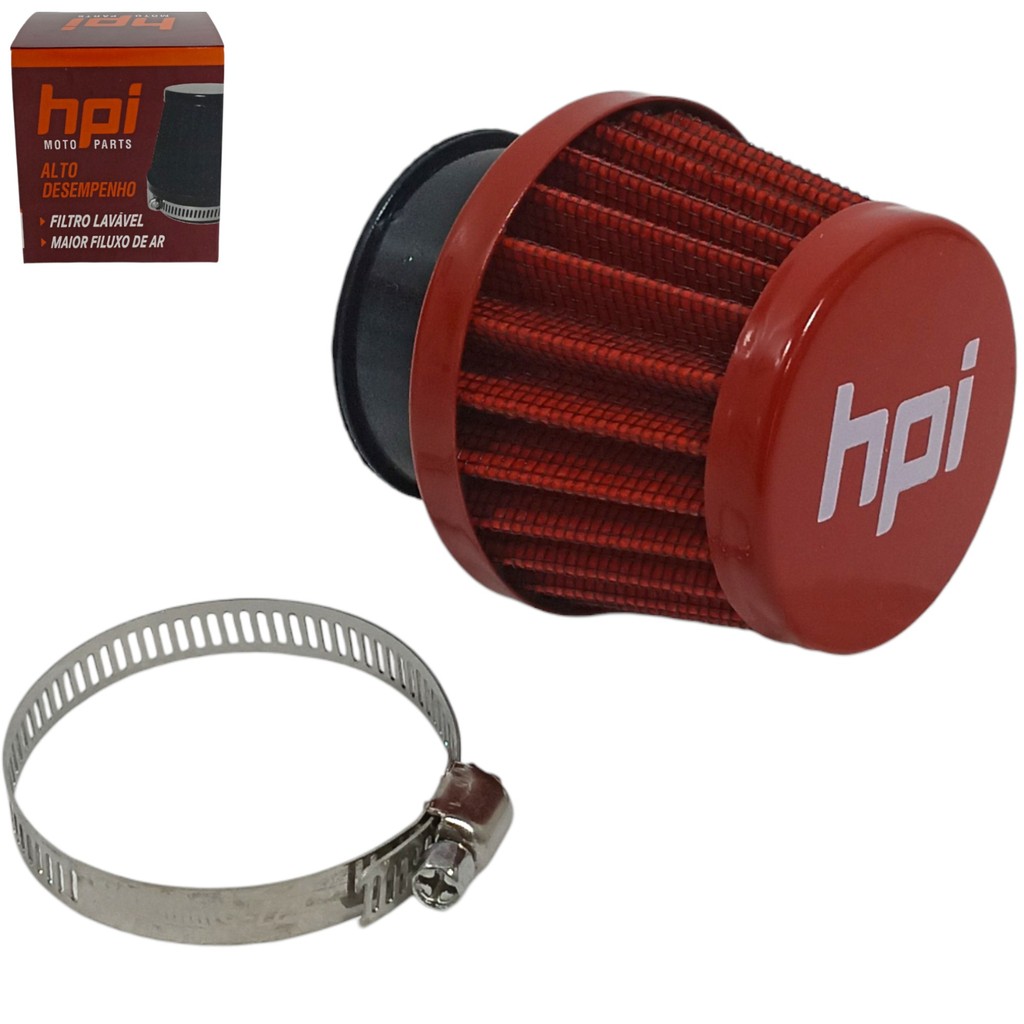 Filtro Ar Esportivo 40mm Cg 125 1977 a 1982 Bolinha Cg 125 Titan 2001 a 2008 Ml 125 1983 a 1988