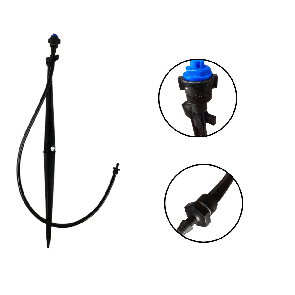 Super Irrigação Gotejador Ga10 Com Microtubo Haste 5 Un