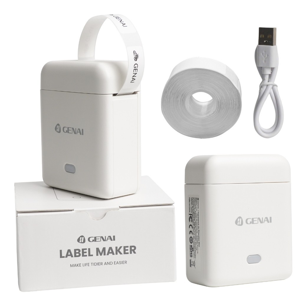 Impressora de Etiquetas Multifuncional GENAI para Loja Escritório e Casa em Oferta na Shopee