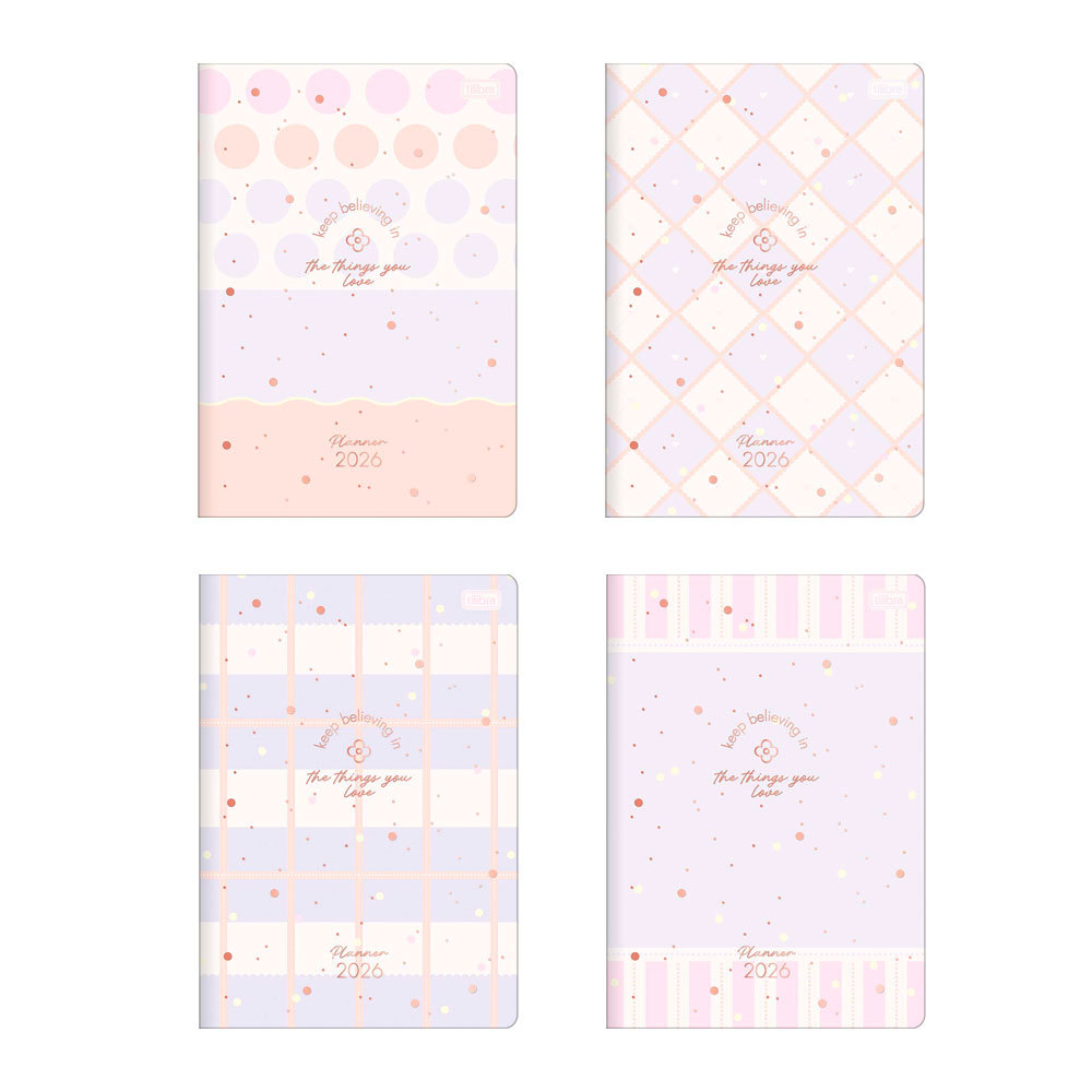 Agenda planner grampeado mensal Soho 2026 Tilibra em Oferta na Shopee