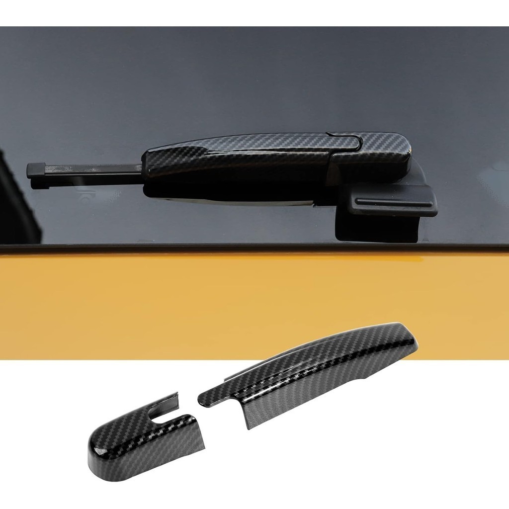 Capa De Decoração Da Lâmina Do Braço Limpador De Para-Brisa Traseiro Adequada Ford Bronco Sport 2021-2024 + (Fibra De Ca