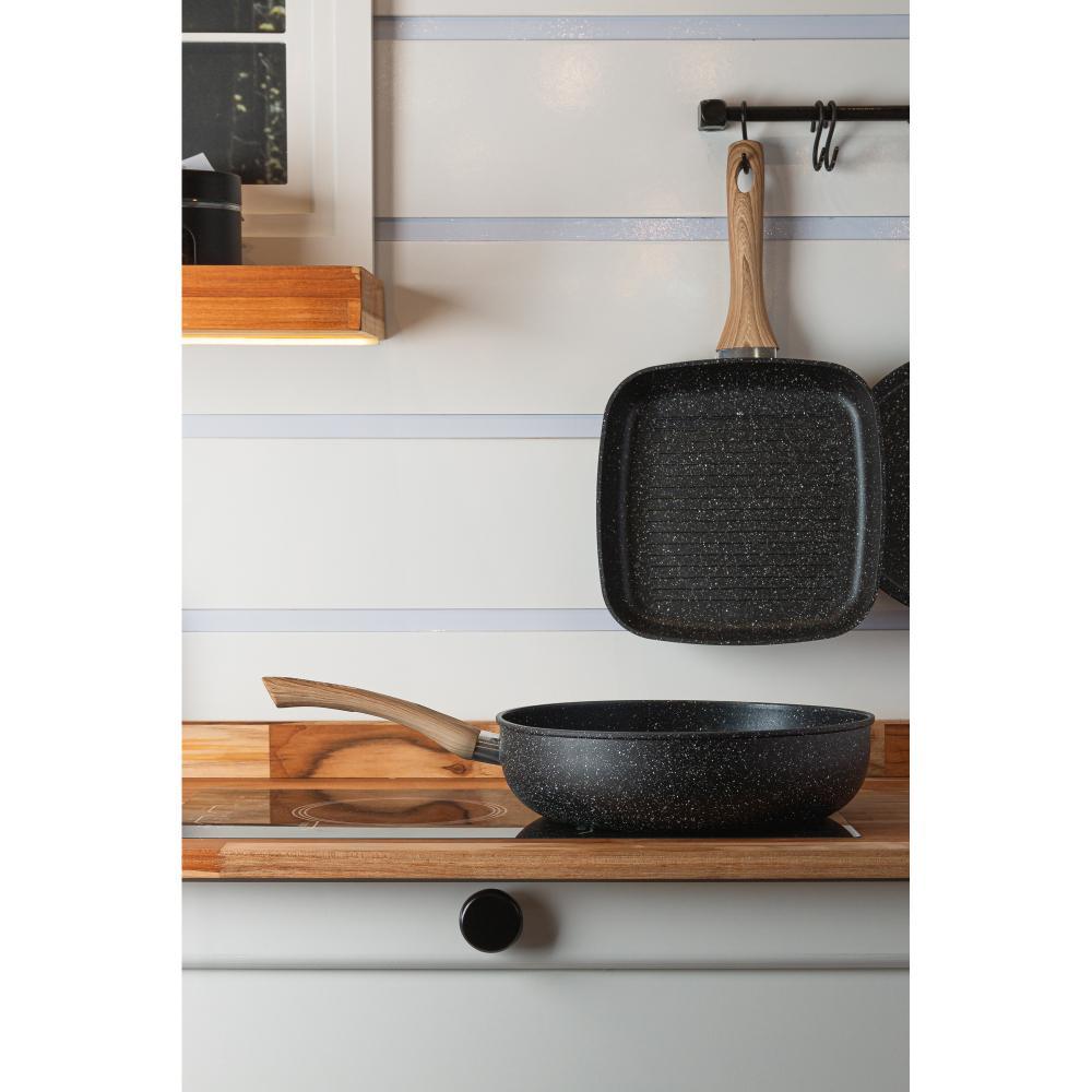 Figideira Wok Wolff de Indução em Alumínio e Cerâmica Preta em Oferta na Shopee