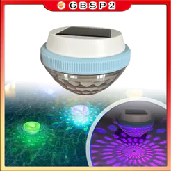 Luz Solar Flutuante Para Lago E Piscina À Prova Dágua Piscina Rgb LED IP45