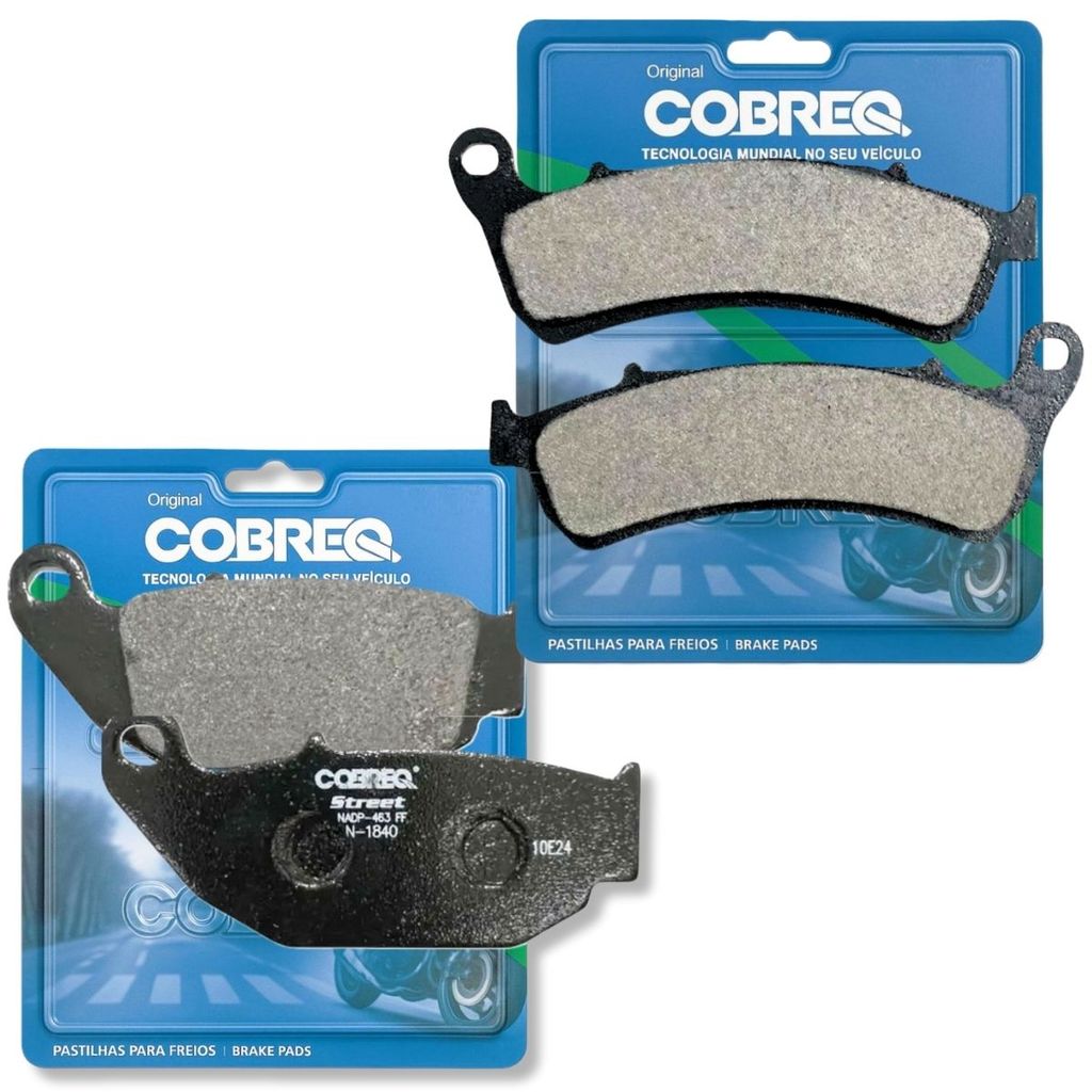 Kit Pastilhas de Freio P/ Haojue Dr 160 Cobreq em Oferta na Shopee