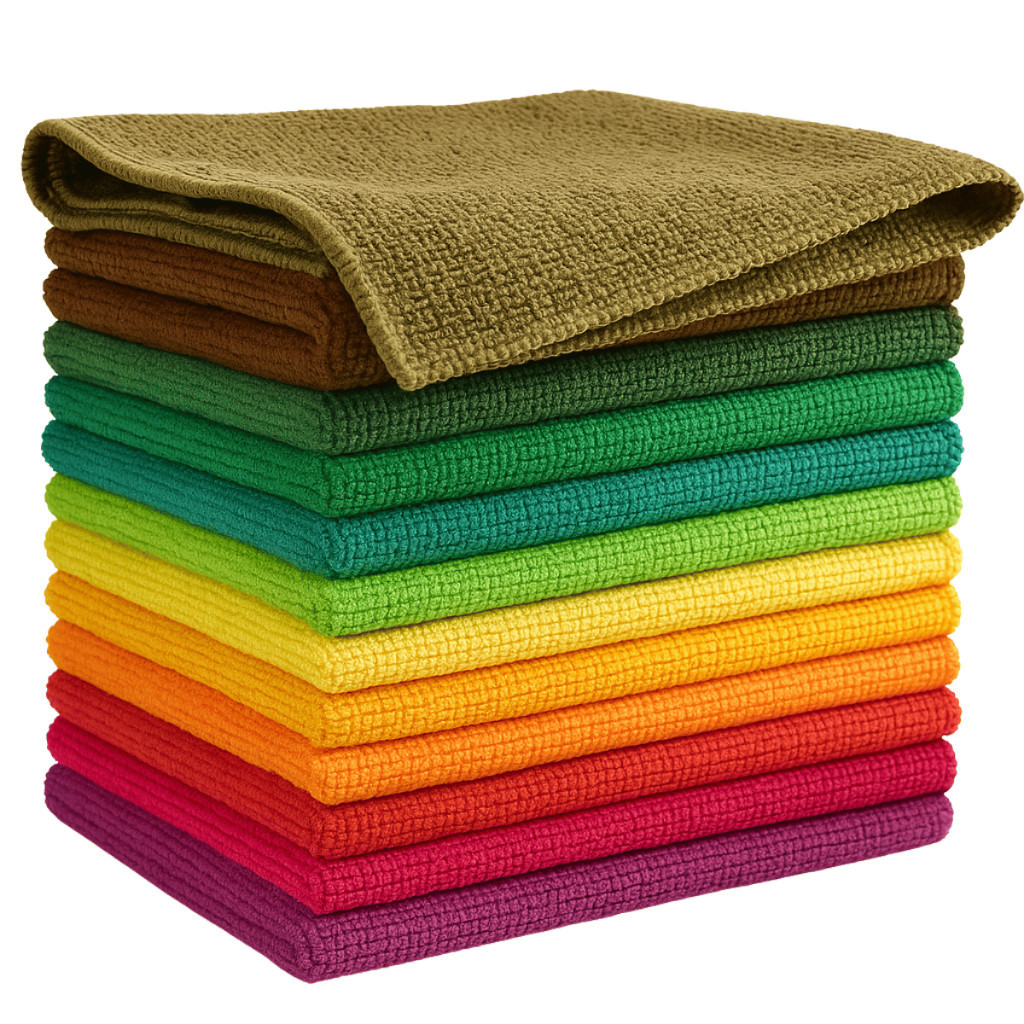 Kit c/ 10 Panos Microfibra para Limpeza Toalha Multiuso 30x30 Alta absorção