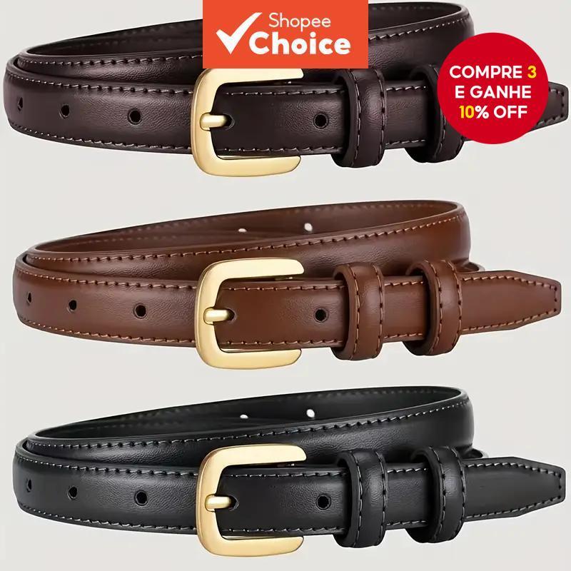 Cinto Feminino De 2/3 Peças Para Vestidos , Casual Elegante O Verão , Acessório De Calças em Oferta na Shopee