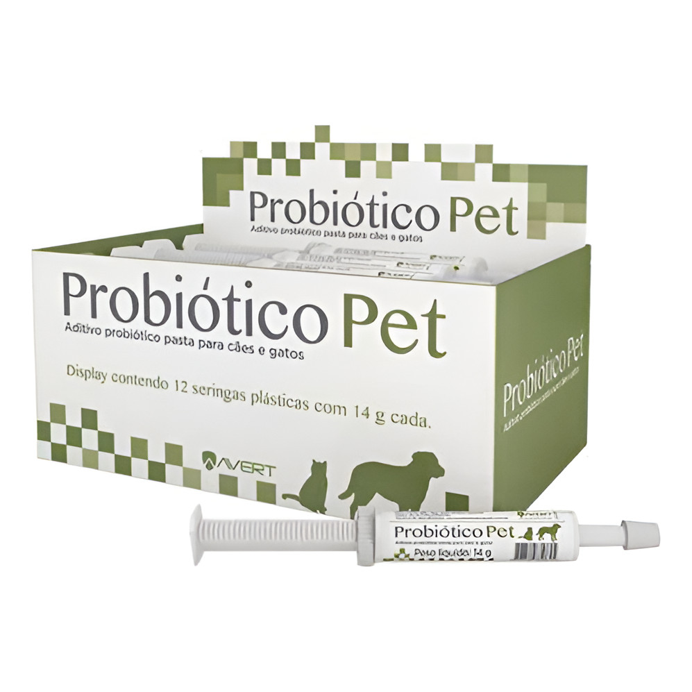 Caixa De Probiotico Avert - Display Com 12 Seringas De 14 G