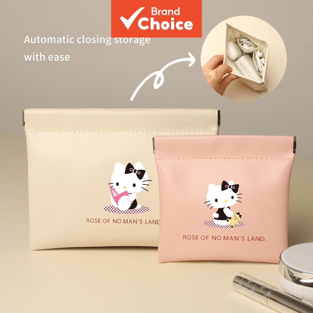 Hello Kitty Mini Bolsa Organizadora Cabo Portátil Carregador De Fone De Ouvido De Amostra Cosmética De Viagem