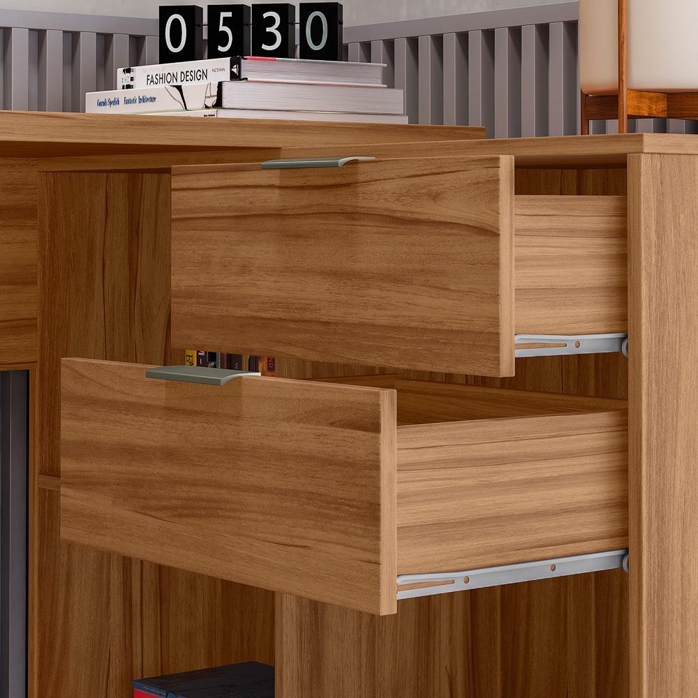 Mesa de Escritório 2 Gavetas Office Notável NT 2060 Freijó