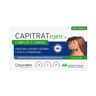 Capitrat Forte Cabelos e Unhas com 60 Cápsulas Gelatinosas em Oferta na Shopee