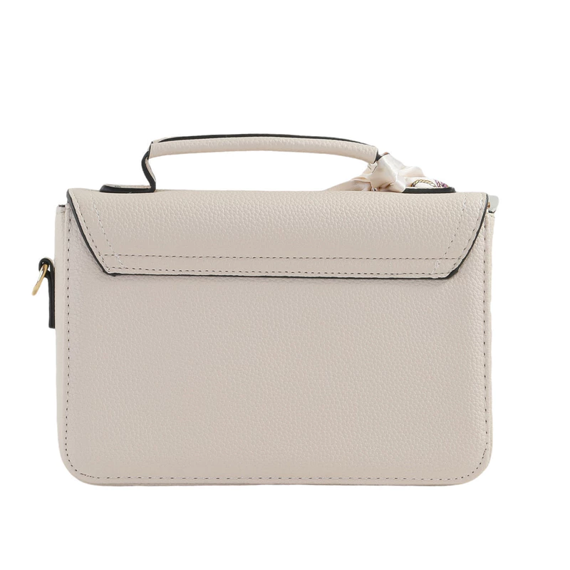 Bolsa Feminina Transversal Média Estruturada com Lenço e Alça Tiracolo — foto 7