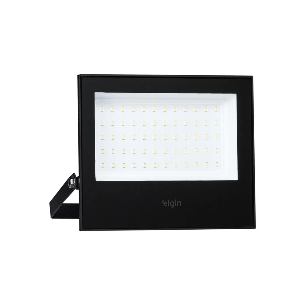 PROJETOR LED ELGIN REFLETOR 100W 6500K BIVOLT Cor: BRANCO FRIO