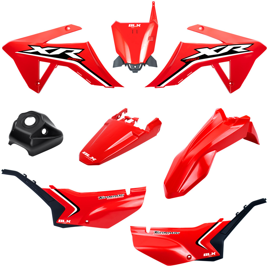Kit Roupa Carenagem Lançamento Amx Tornado Xr 250 C/ Number
