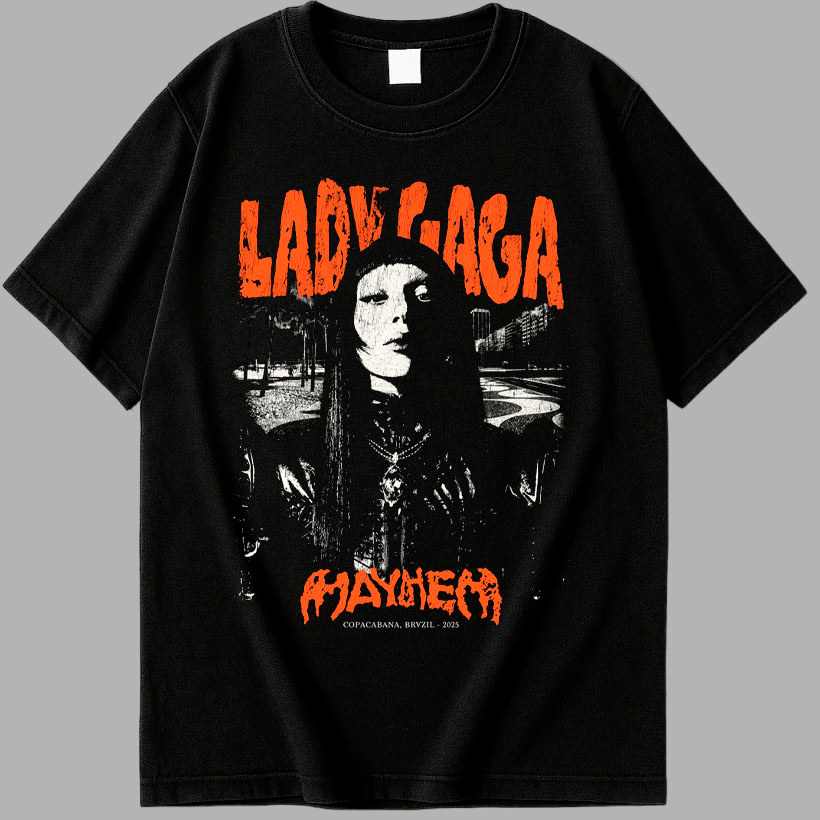 Camiseta Básica Cantora Lady Gaga Camisa 100% Algodão Streetwear Temos Plus Size Lançamento - Envio Rápido em Oferta na Shopee