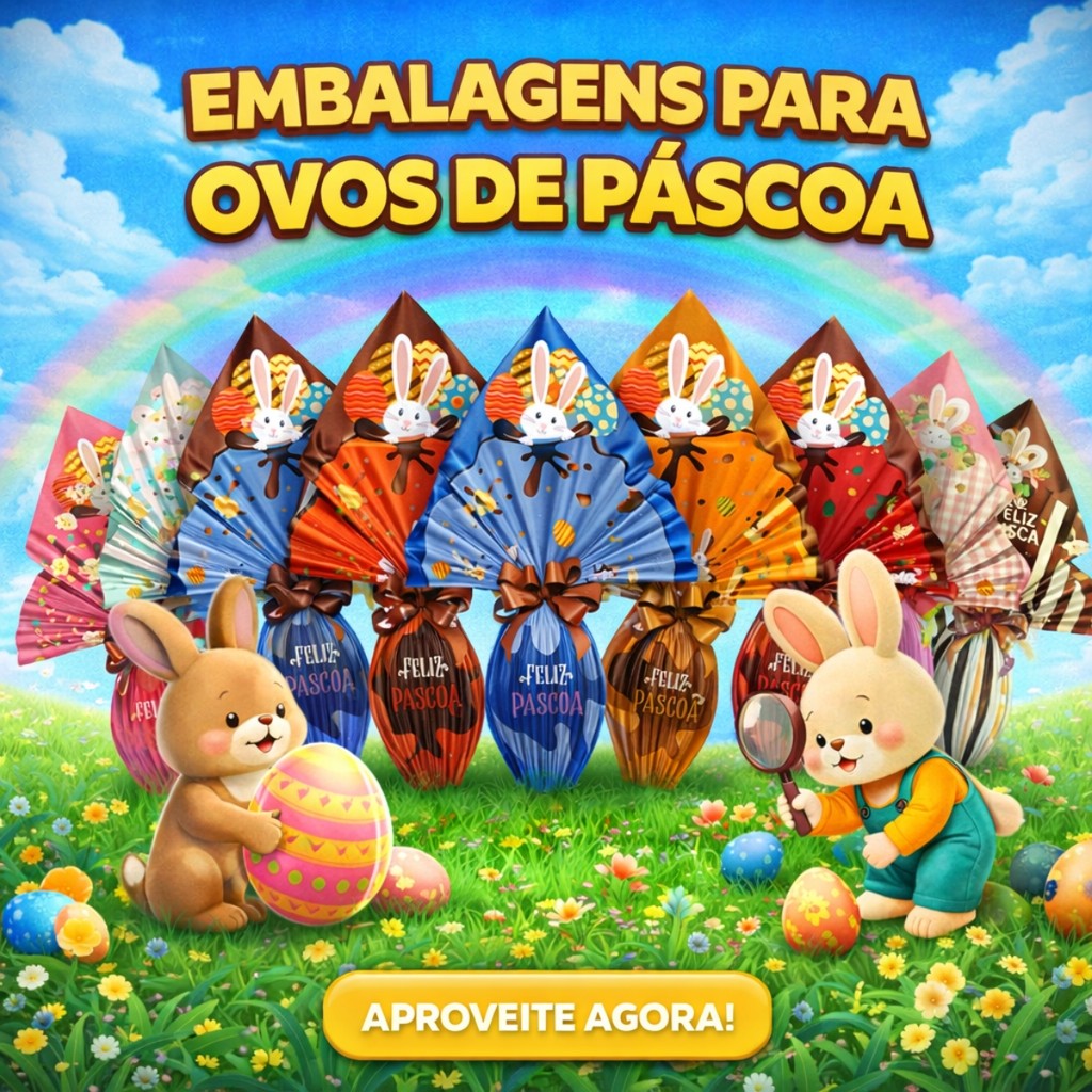 Pratic 39x39 Xingó Para Embalar Páscoa Até 500 G 25 Unid Sem laço em Oferta na Shopee