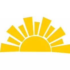 DISPLAY MDF DE CHÃO RAIO DE SOL PELA METADE - CORTE RENTE A LASER