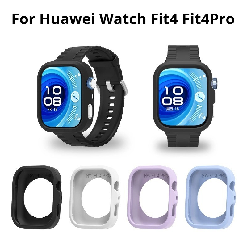 Capa De Silicone Macio Para Huawei Watch Fit 4 Pro Protetor De Smartwatch Relógio Inteligente Shell Oco Fit4 Fit4Pro Cap