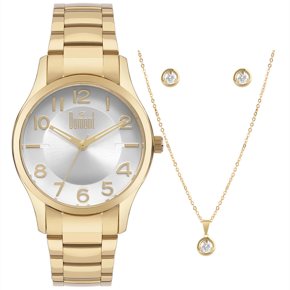 Kit Dumont Feminino Lady Dourado - DU2036MFS/K4C em Oferta na Shopee