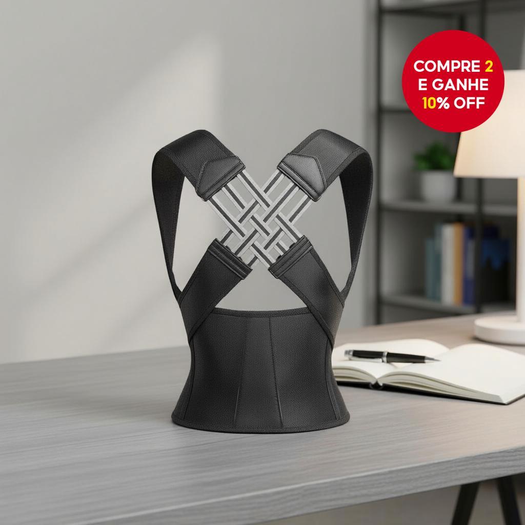 Japão Cinto de Correção de Corcunda para Homens e Mulheres - Suporte para as Costas, Alinhamento da Coluna e Cuidado