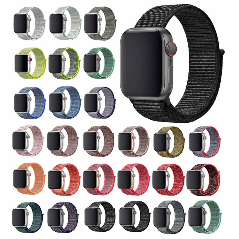 Pulseira Nylon Loop Para Apple Watch 38mm 40mm 42mm 44mm