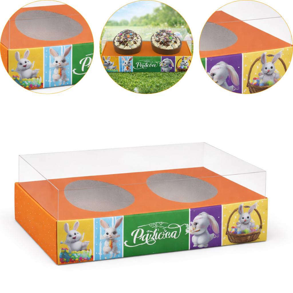 5 CAIXA P/ DOIS OVO PÁSCOA 100/150G 8421-77 (KX) PÁSCOA 2026