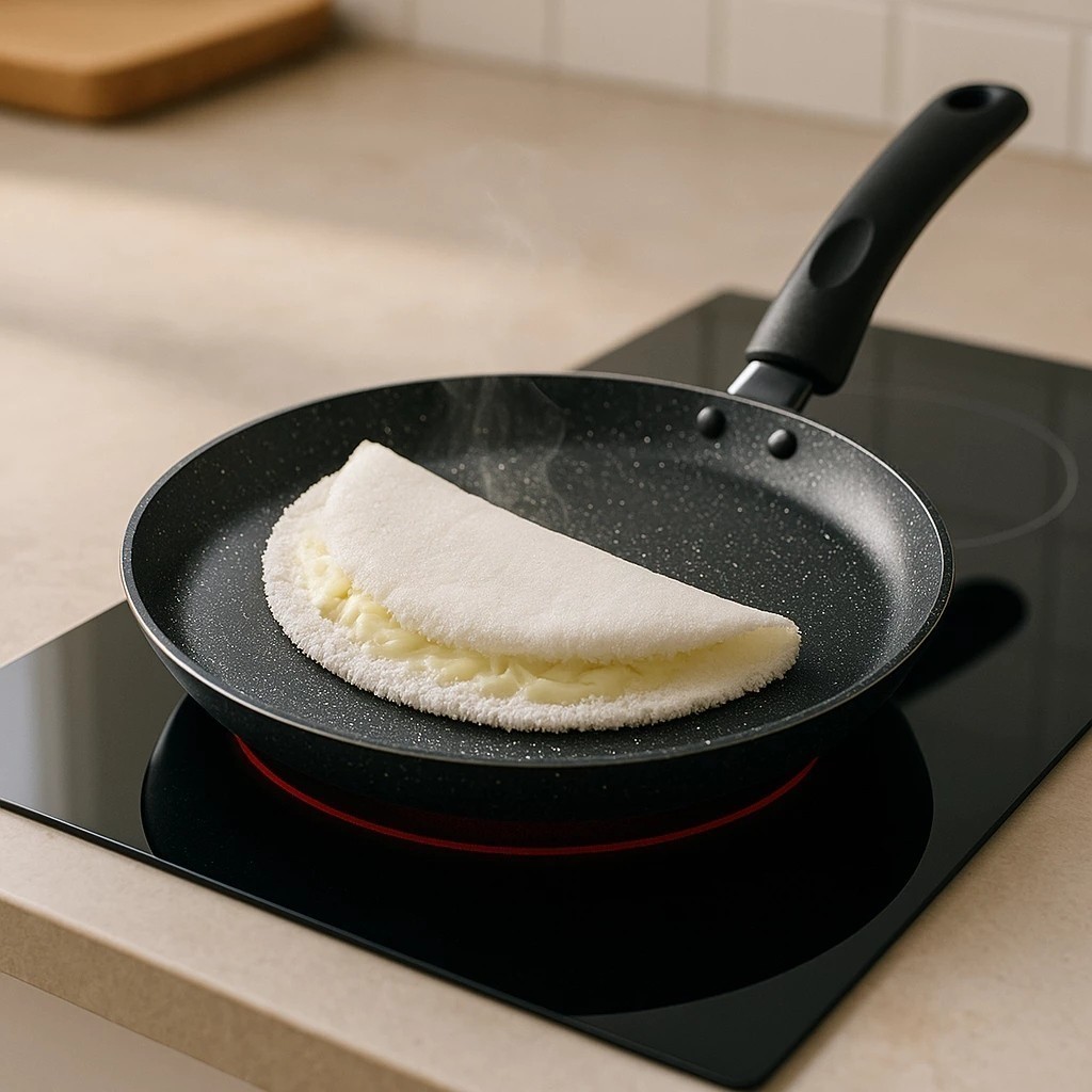 Tapioqueira Panquequeira 26cm Indução Antiaderente Crepe Omelete Tapioca Fritar