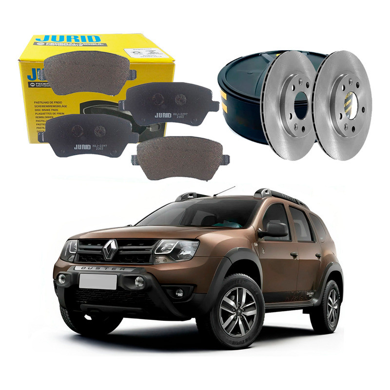 Kit Disco Pastilha Freio Dianteiro Duster 1.6 2017 A 2020