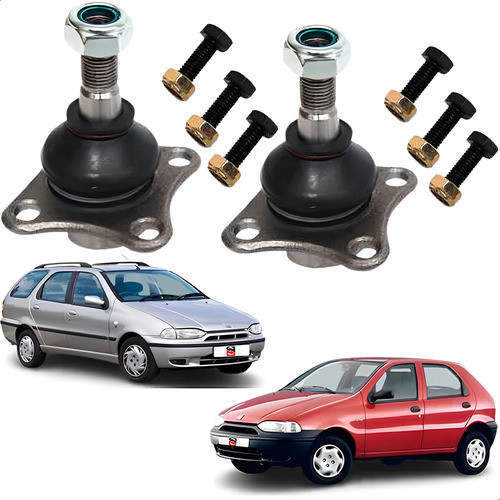 Par De Pivo Bandeja Pino 14mm Fiat Palio 1.0 1.5 96/98 Novo. em Oferta na Shopee